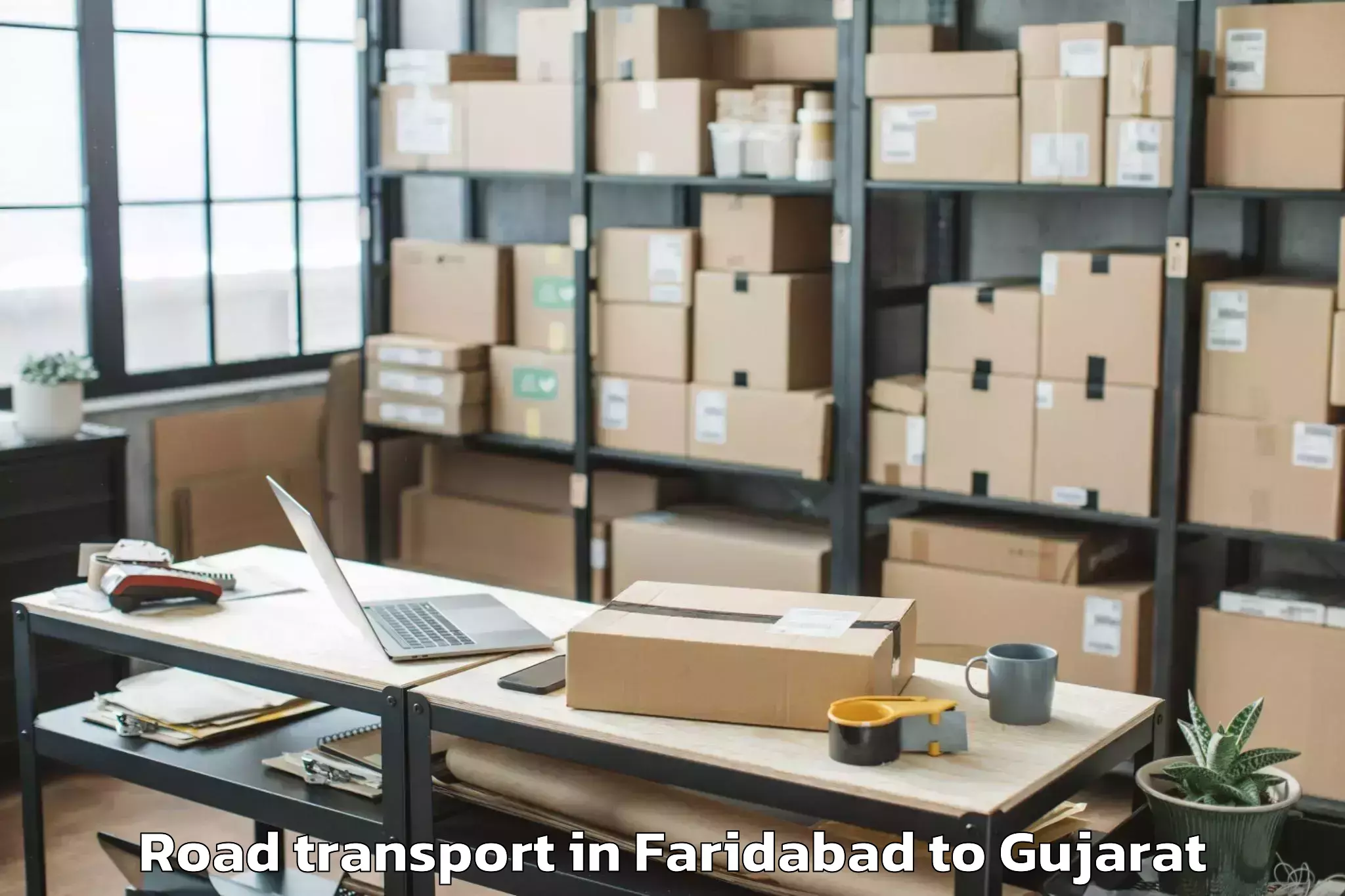 Faridabad to Gls University Ahmedabad Road Transport